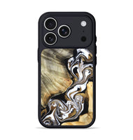 iPhone 17 Pro Wood Phone Case - Yaakov (Black & White, 820507)