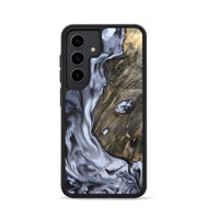 Galaxy S24 Wood Phone Case - Taurean (Black & White, 820509)
