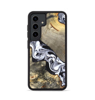 Galaxy S24 Wood Phone Case - Sophia (Black & White, 820510)