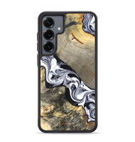 Galaxy S25 Plus Wood Phone Case - Sophia (Black & White, 820510)