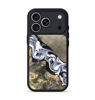 iPhone 17 Pro Wood Phone Case - Sophia (Black & White, 820510)