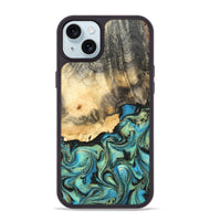 iPhone 15 Plus Wood Phone Case - Earl (Green, 820647)