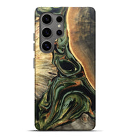 Galaxy S25 Ultra Wood Live Edge Phone Case - Cherie (Green, 820739)