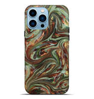 iPhone 14 Pro Max ResinArt Live Edge Phone Case - Lisha (Green, 820885)