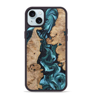 iPhone 15 Plus Wood Phone Case - Merton (Green, 820936)