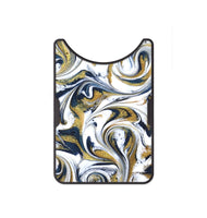 Alloy ResinArt Wallet - Omarion (Teal & Gold, 822656)
