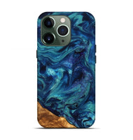 iPhone 13 Pro ResinArt Live Edge Phone Case - Vernell (Ancient Olive, 823899)
