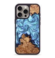 iPhone 16 Pro Max Wood Phone Case - Gemma (Blue, 824893)