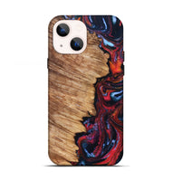 iPhone 13 Wood Live Edge Phone Case - Birdie (Red, 831820)