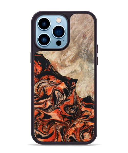 iPhone 14 Pro Max Wood+Resin Phone Case - Dillon (Harvest, 668329)