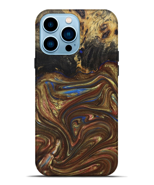 iPhone 14 Pro Max Wood+Resin Live Edge Phone Case - Paige (Harvest, 672765)