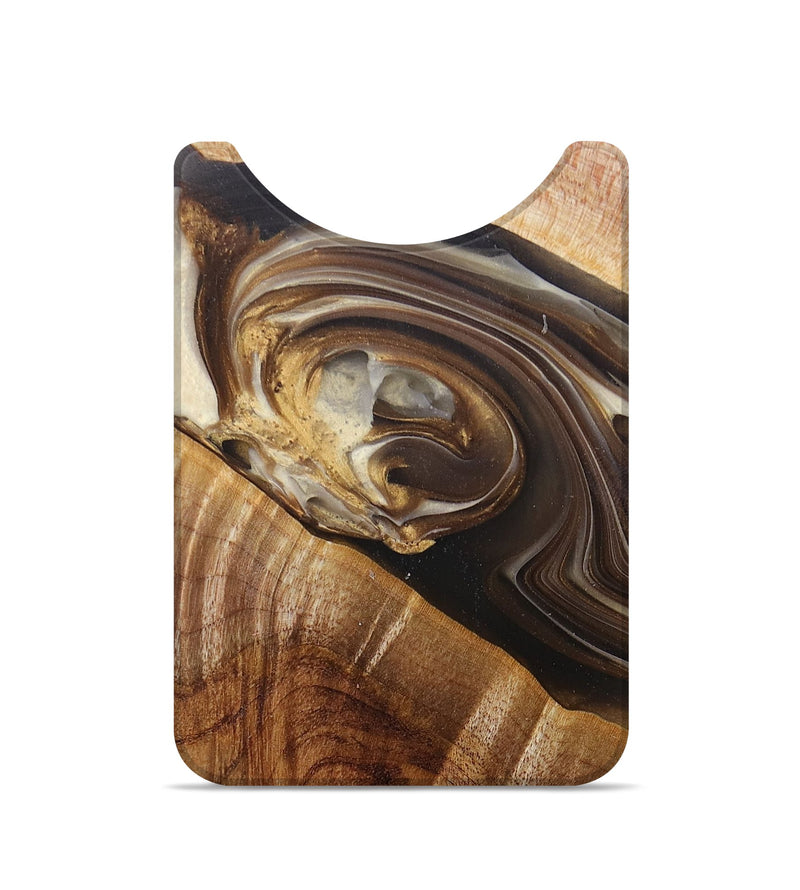 Live Edge Wood+Resin Wallet - Jonathan (Black & White, 695887)