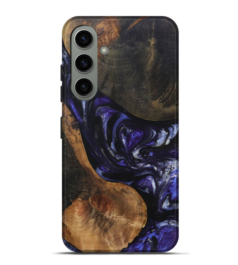 Galaxy S24 Plus Wood+Resin Live Edge Phone Case - Nakia (Purple, 695923)