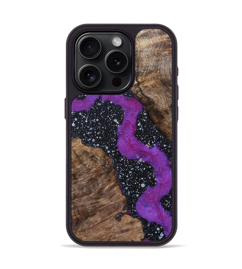 iPhone 15 Pro Wood+Resin Phone Case - Brittani (Cosmos, 696037)