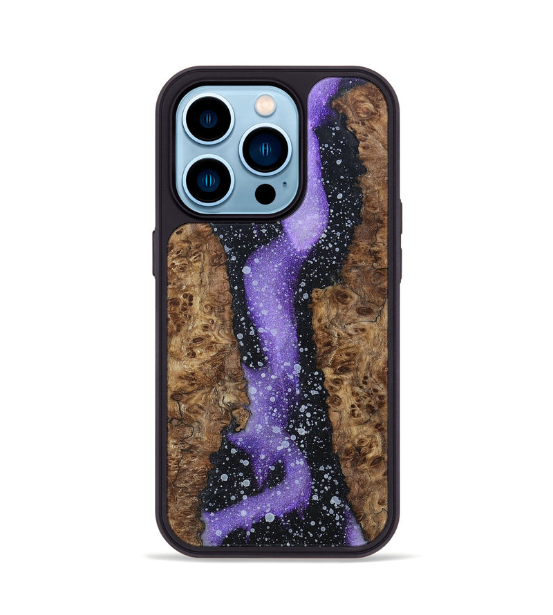 iPhone 14 Pro Wood+Resin Phone Case - Chris (Cosmos, 696038)