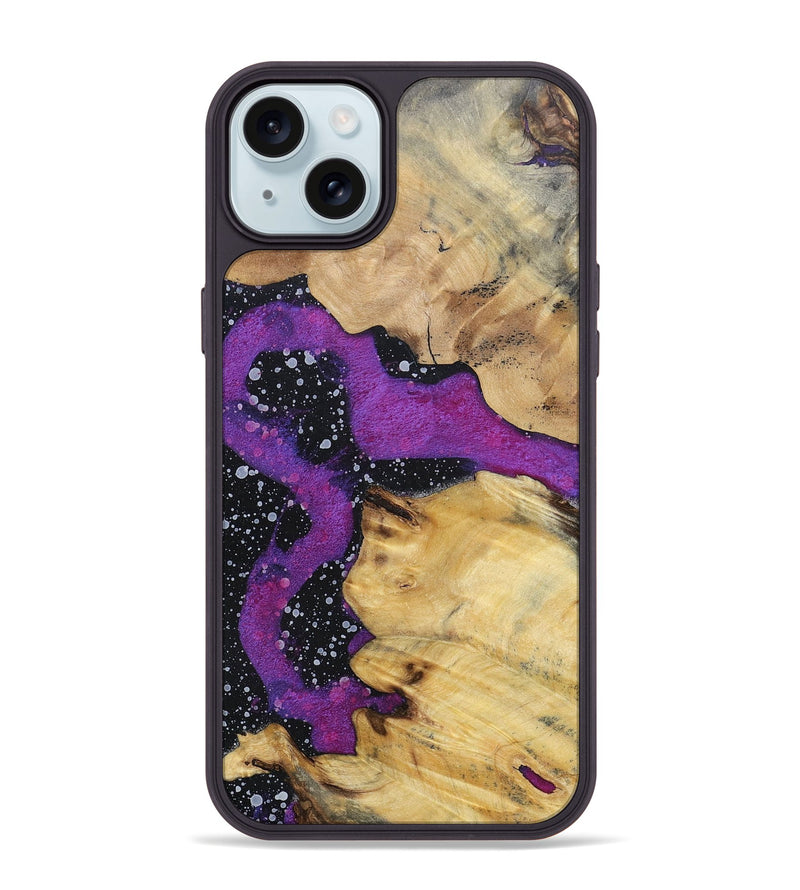 iPhone 15 Plus Wood+Resin Phone Case - Michael (Cosmos, 696045)