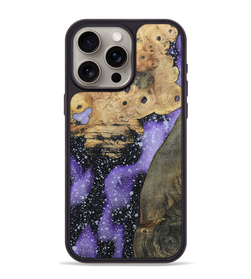 iPhone 15 Pro Max Wood+Resin Phone Case - Colin (Cosmos, 696050)