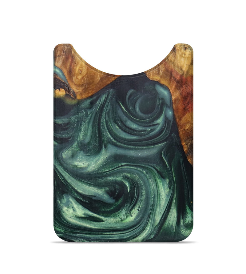 Live Edge Wood+Resin Wallet - Savanna (Green, 696132)