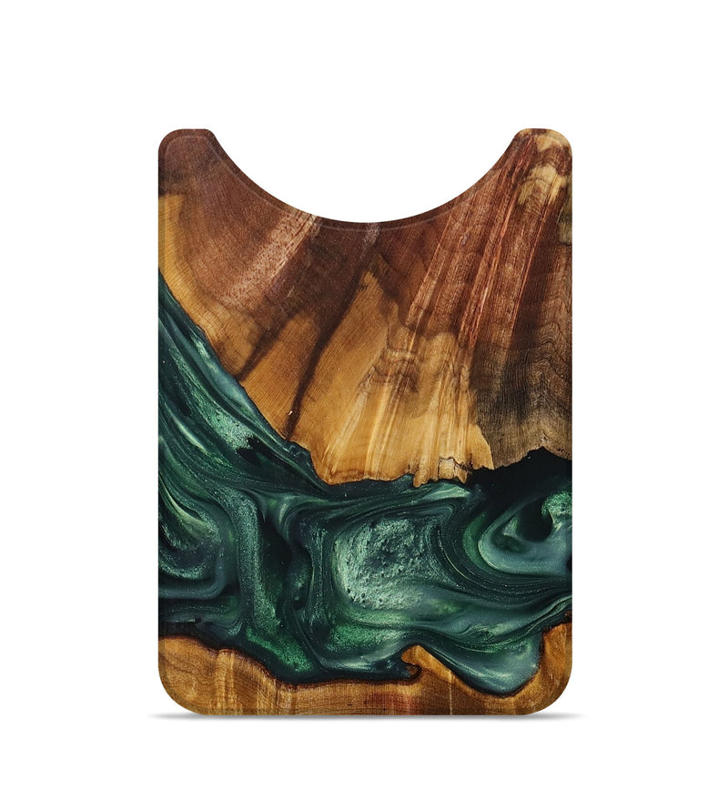 Live Edge Wood+Resin Wallet - Jolene (Green, 696133)