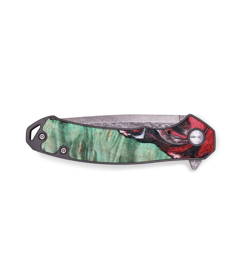 EDC Wood+Resin Pocket Knife - Effie (Red, 696248)