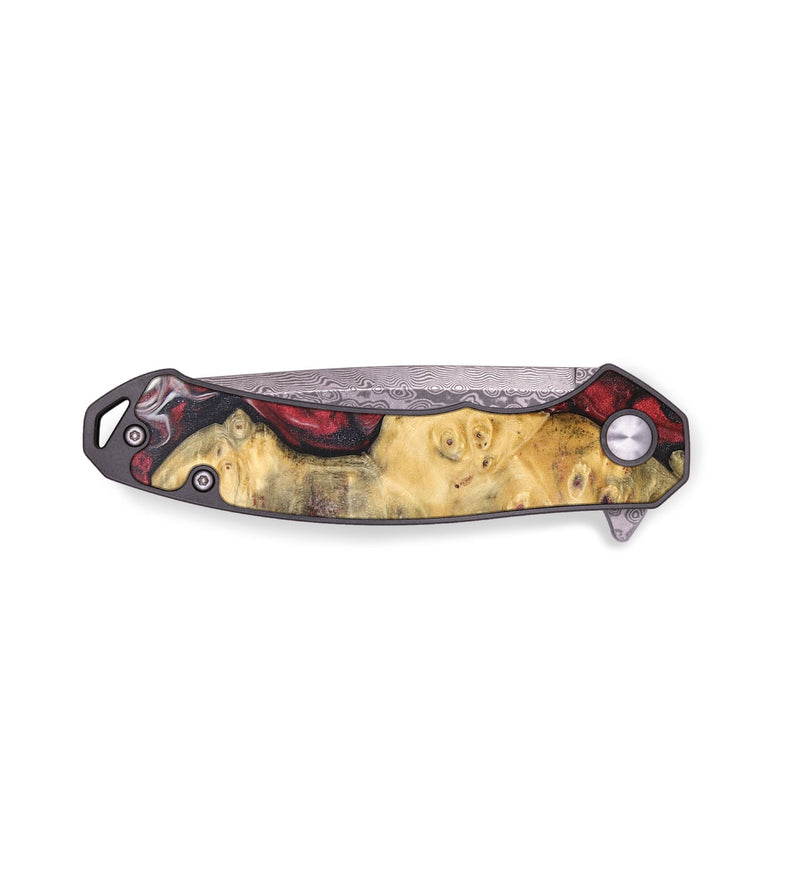 EDC Wood+Resin Pocket Knife - Porter (Red, 696251)