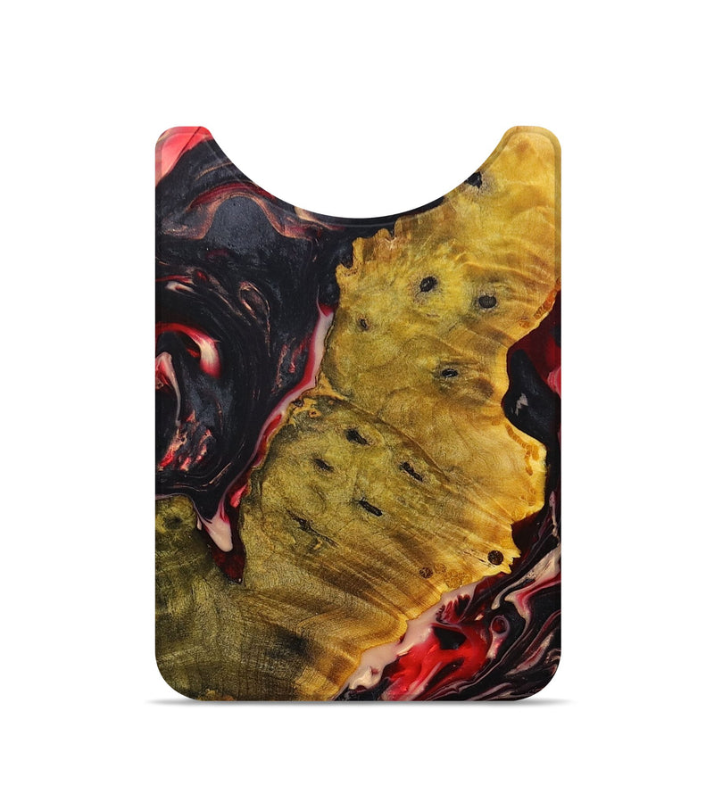 Live Edge Wood+Resin Wallet - Shawn (Red, 696285)