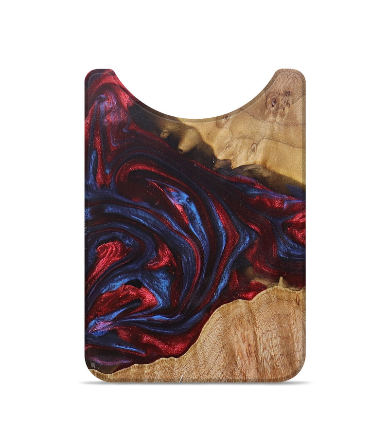 Live Edge Wood+Resin Wallet - Beckett (Red, 696286)