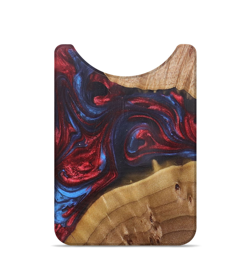 Live Edge Wood+Resin Wallet - Leonard (Red, 696288)