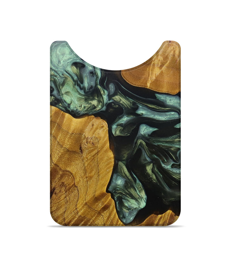 Live Edge Wood+Resin Wallet - Heath (Green, 696290)