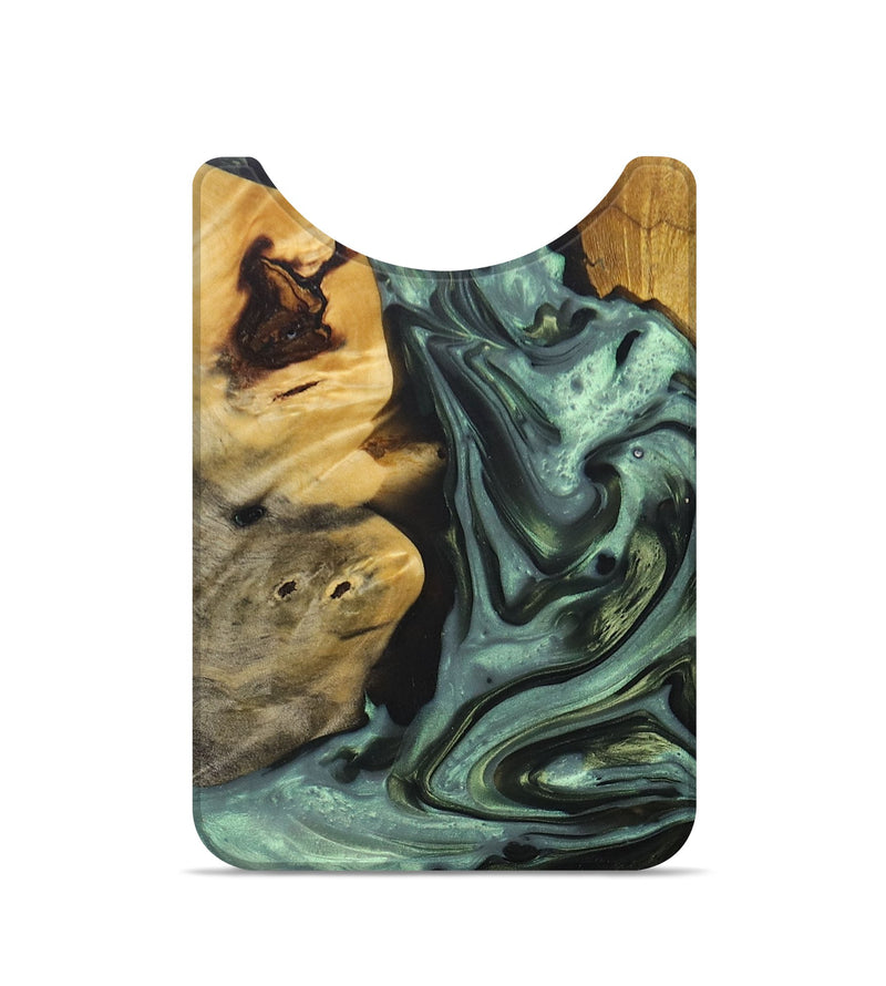 Live Edge Wood+Resin Wallet - Gustavo (Green, 696291)