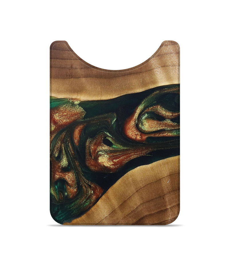 Live Edge Wood+Resin Wallet - Clarence (Green, 696292)