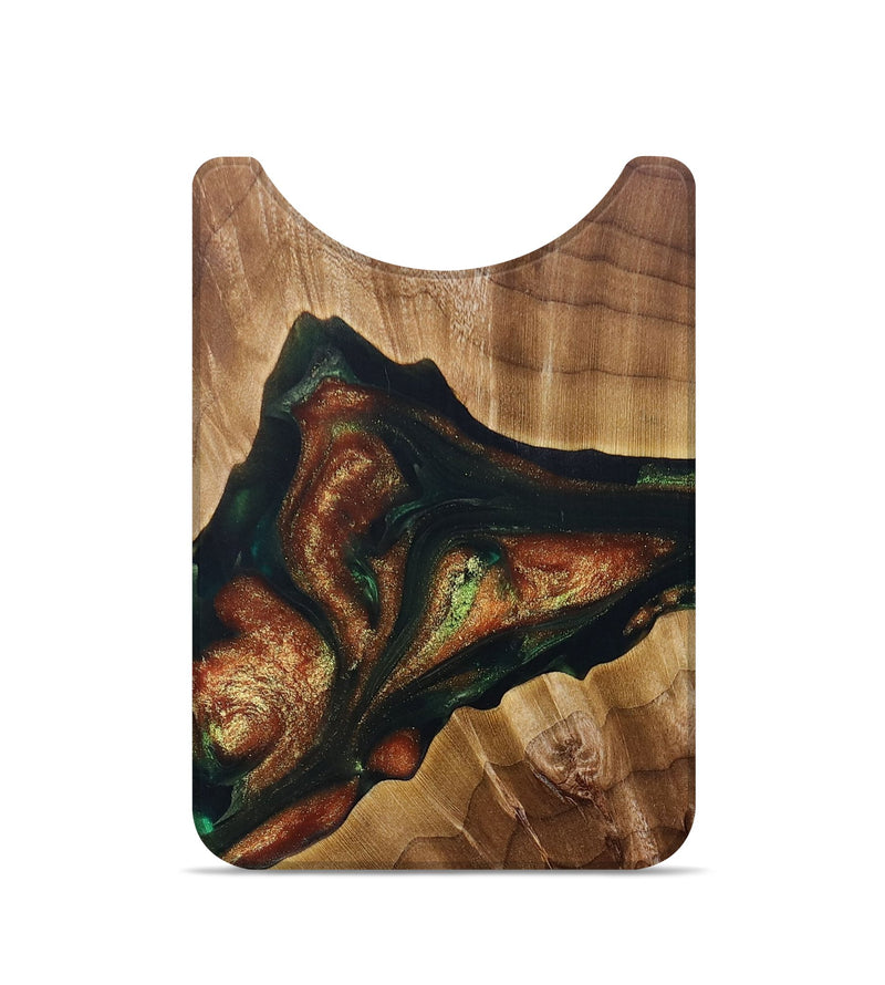 Live Edge Wood+Resin Wallet - Jenna (Green, 696293)