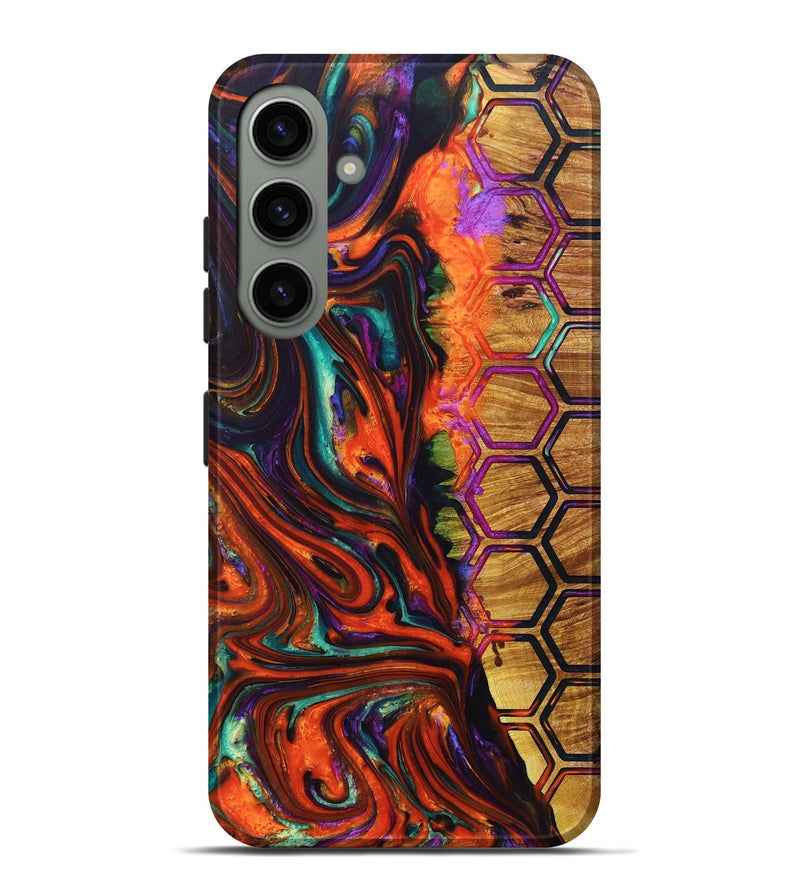 Galaxy S24 Plus Wood+Resin Live Edge Phone Case - Alivia (Pattern, 696311)