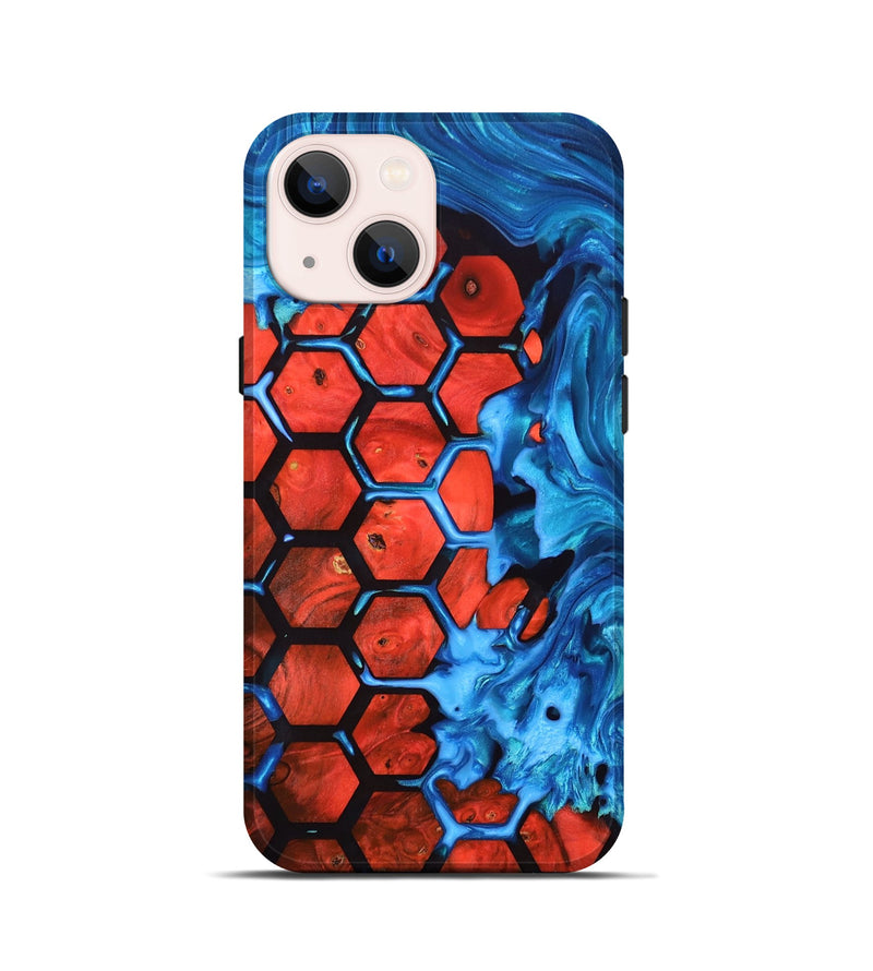 iPhone 13 mini Wood+Resin Live Edge Phone Case - Axel (Pattern, 696318)