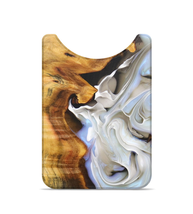 Live Edge Wood+Resin Wallet - Zander (Black & White, 696346)