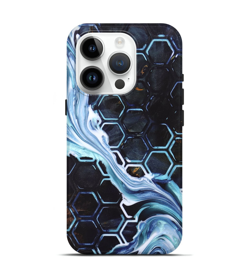 iPhone 15 Pro Wood+Resin Live Edge Phone Case - Darlene (Pattern, 696415)