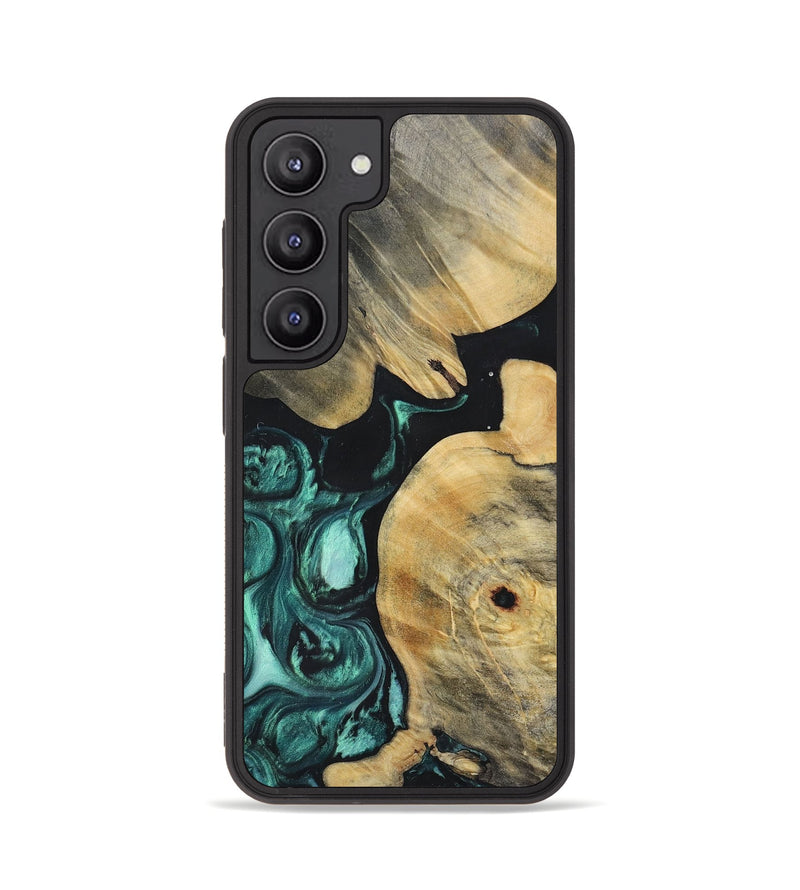 Galaxy S23 Wood+Resin Phone Case - Scott (Green, 696477)