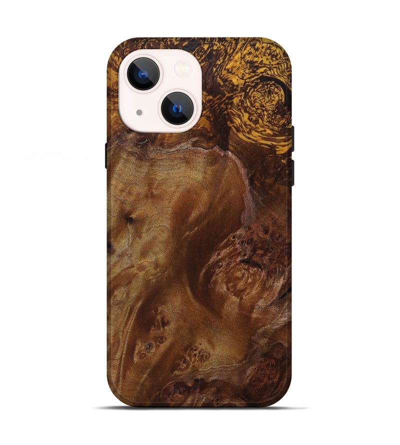 iPhone 13 Wood+Resin Live Edge Phone Case - Serenity (Wood Burl, 696569)