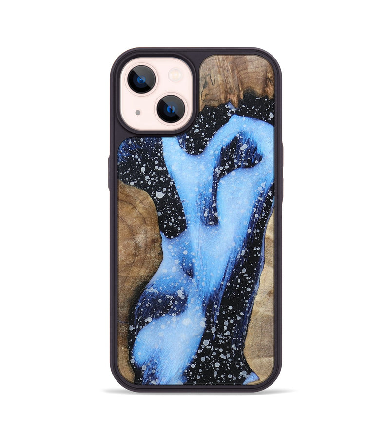 iPhone 14 Wood+Resin Phone Case - Sylvester (Cosmos, 696700)