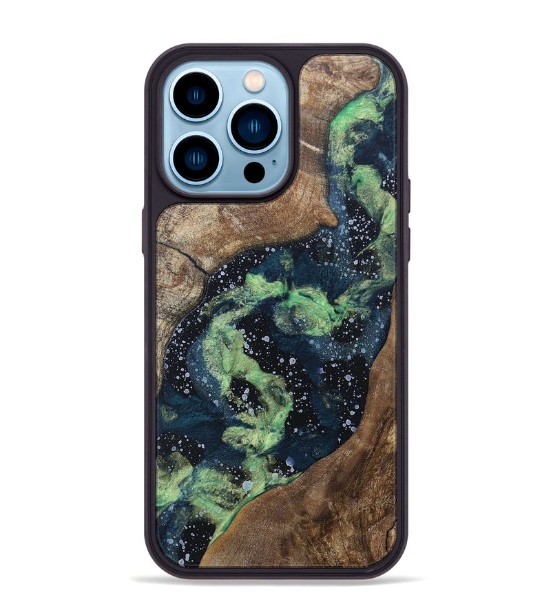 iPhone 14 Pro Max Wood+Resin Phone Case - Sutton (Cosmos, 696703)
