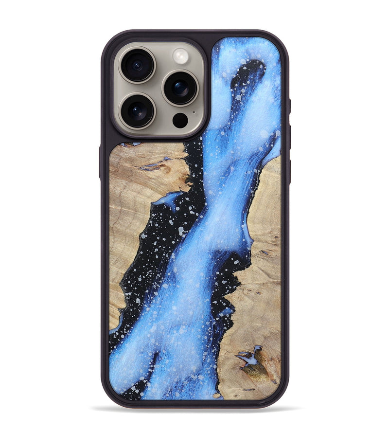 iPhone 15 Pro Max Wood+Resin Phone Case - Frank (Cosmos, 696709)