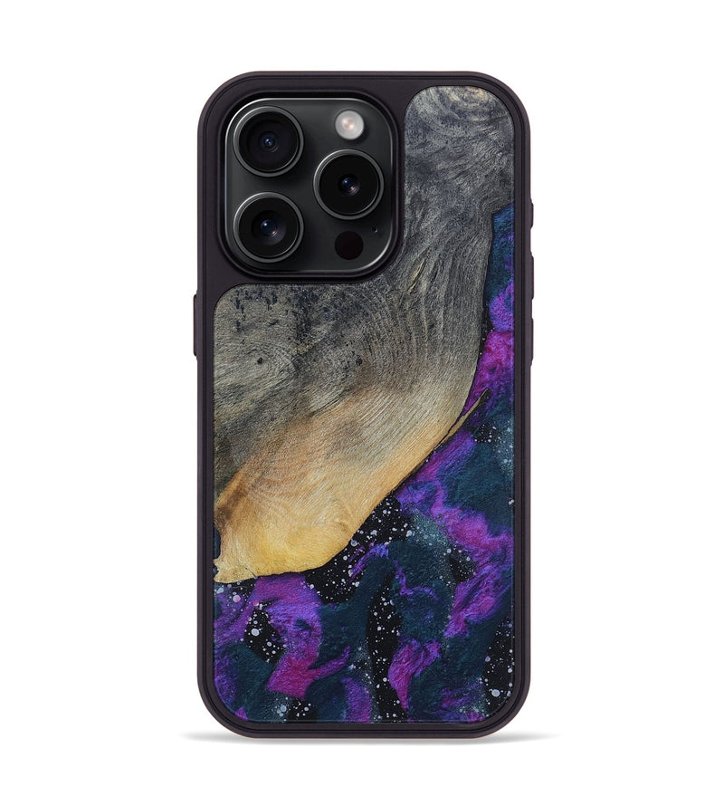 iPhone 15 Pro Wood+Resin Phone Case - Amanda (Cosmos, 696713)