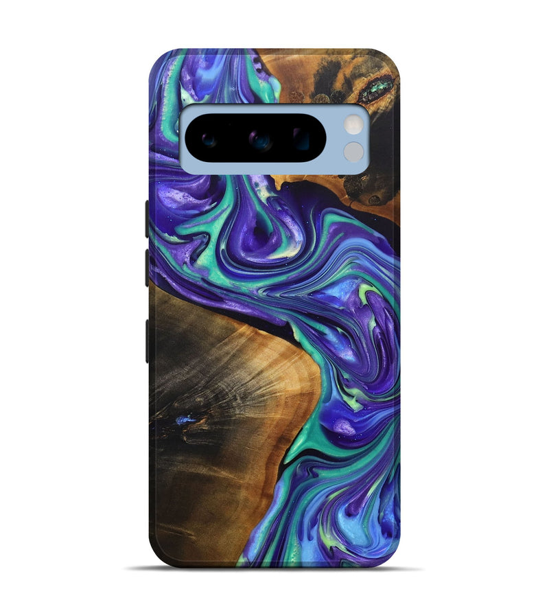 Pixel 8 Pro Wood+Resin Live Edge Phone Case - Kris (Purple, 696772)