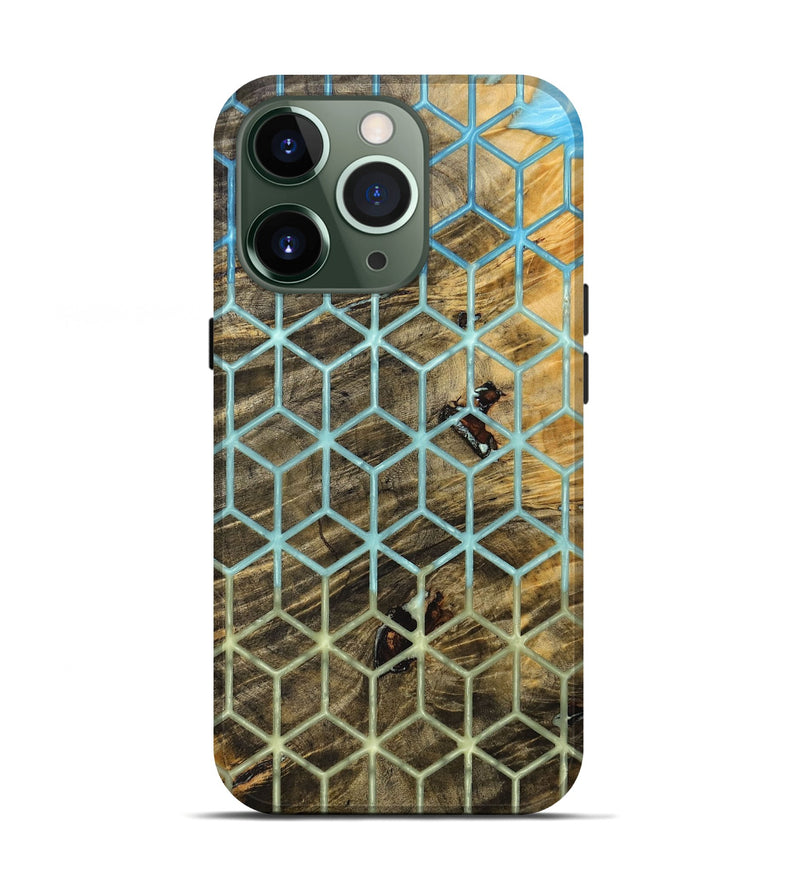 iPhone 13 Pro Wood+Resin Live Edge Phone Case - Karl (Pattern, 696780)