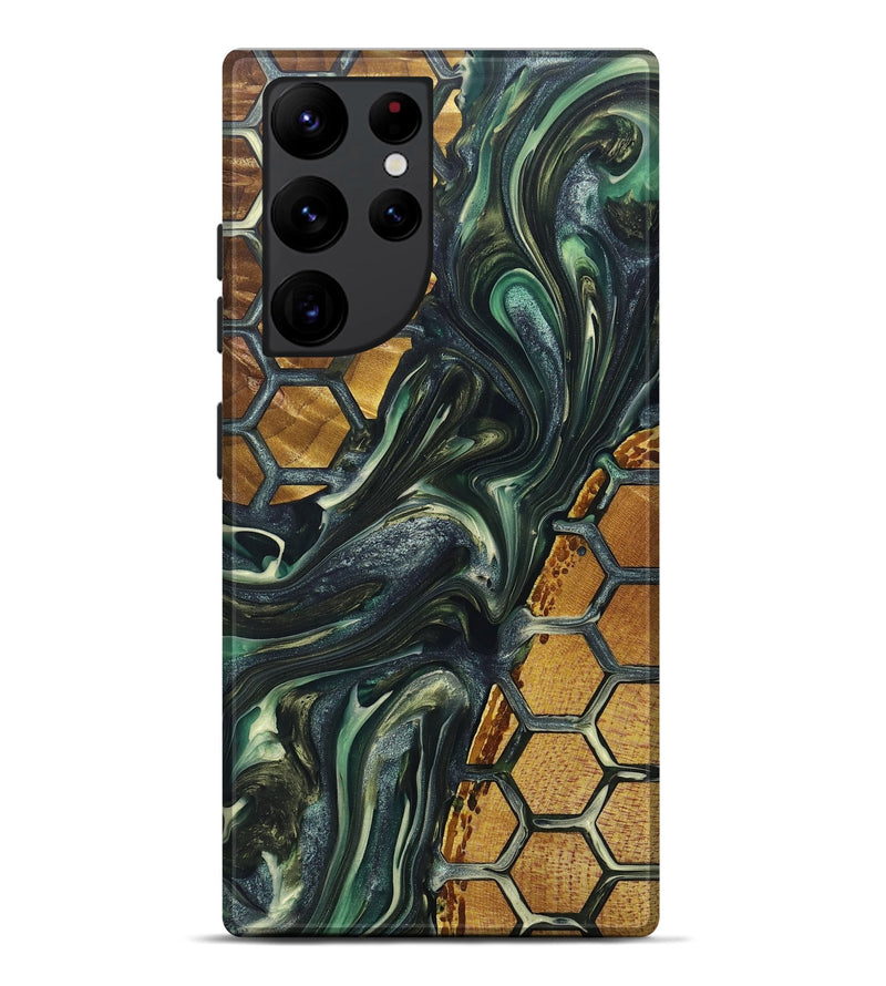 Galaxy S22 Ultra Wood+Resin Live Edge Phone Case - Essie (Pattern, 696783)