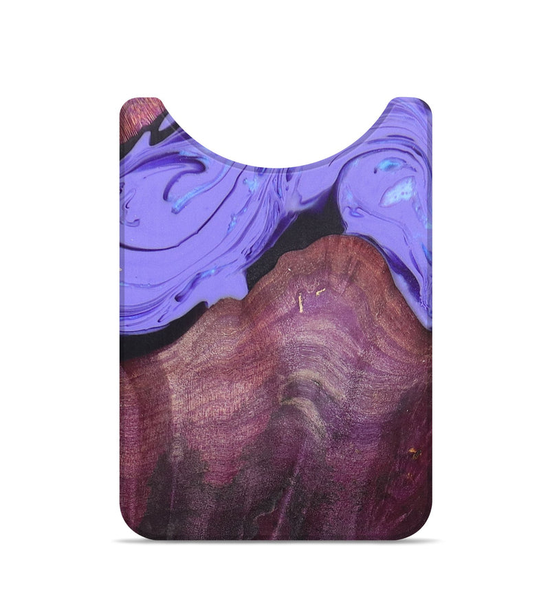 Live Edge Wood+Resin Wallet - Cathy (Purple, 696818)
