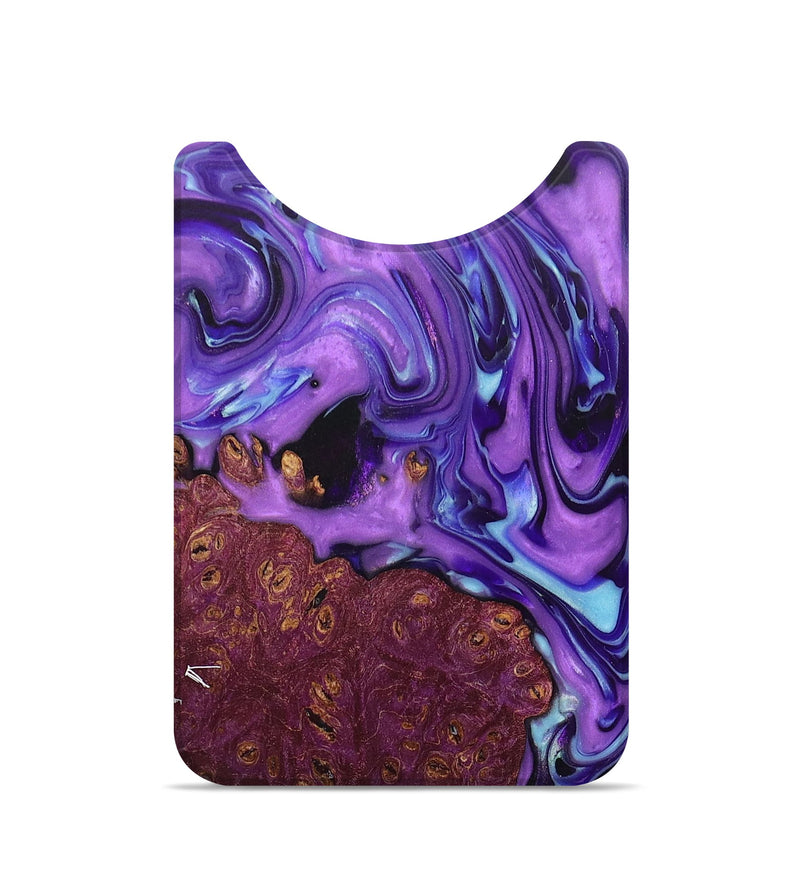 Live Edge Wood+Resin Wallet - Fatima (Purple, 696820)