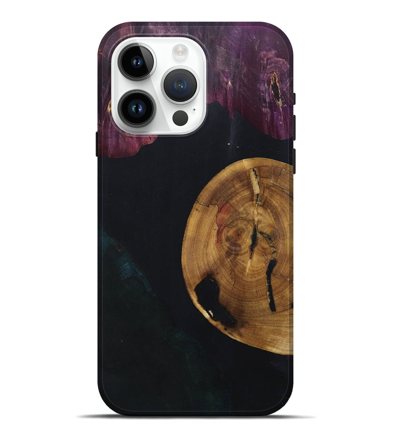 iPhone 15 Pro Max Wood+Resin Live Edge Phone Case - Henry (Mosaic, 696828)