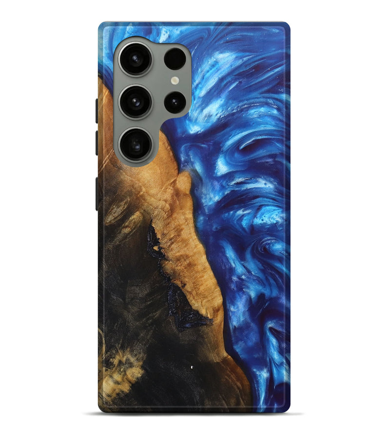 Galaxy S24 Ultra Wood+Resin Live Edge Phone Case - Randall (Blue, 696834)