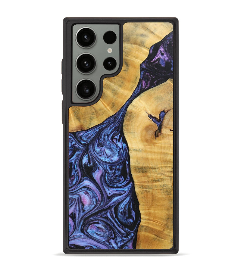 Galaxy S23 Ultra Wood+Resin Phone Case - Ray (Purple, 696948)